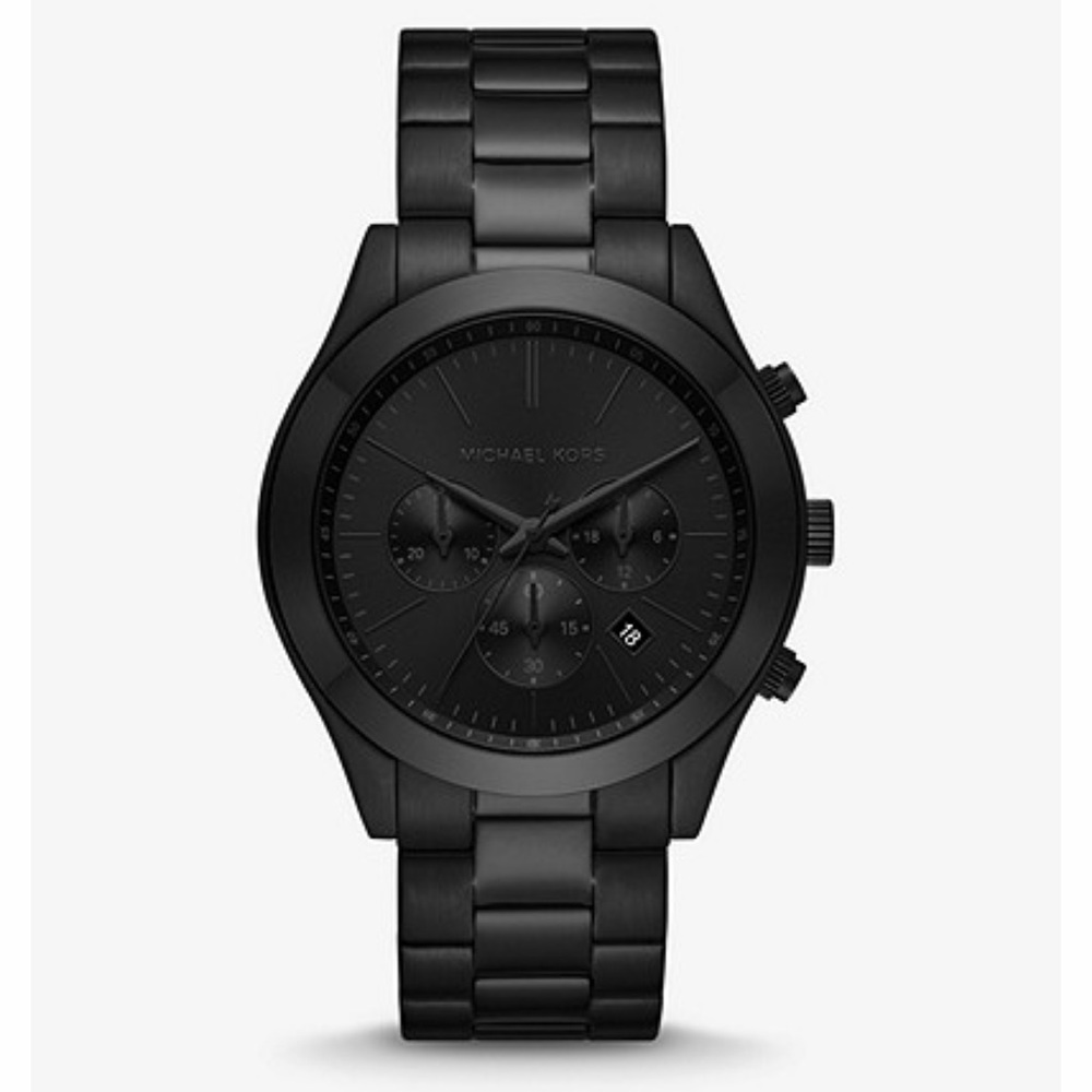 Michael Kors Oversized Runway Black-Tone Watch